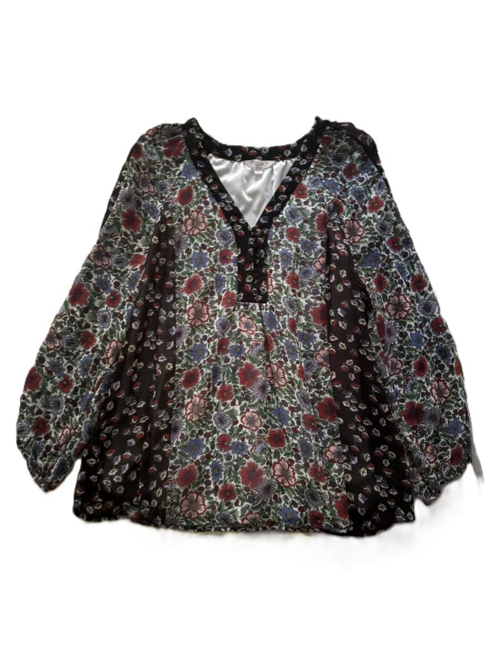 Nanette Nanette Lepore floral blouse, size L